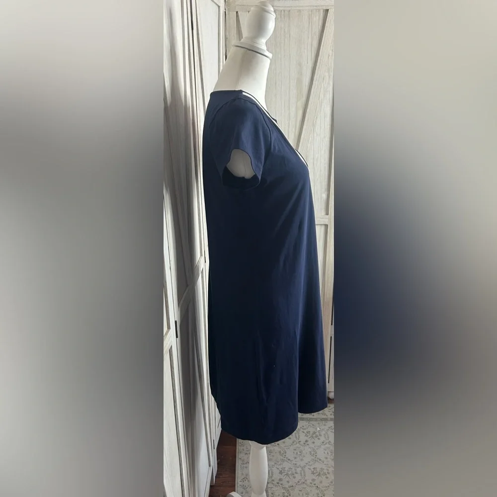 NWT Lilly Pulitzer Brewster Dress True Navy Sz M Nautical Resortwear Cruise - Picture 4 of 10